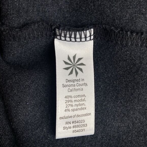 Athleta Ponte Casual Gray Knee Length Knit Travel Dress with Pockets Medium - Picture 8 of 9